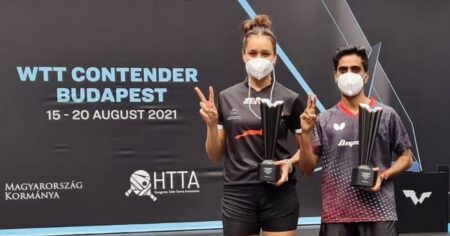 Manika Batra and G Sathiyan Earn Mixed Double Ttitles at Budapest