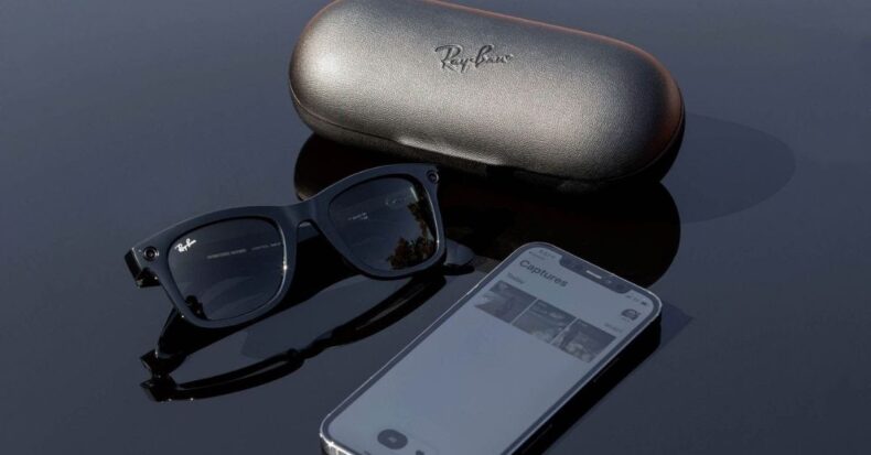 Ray-Ban stories, sunglasses with tiny cameras that take videos and photos.