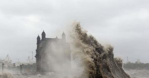 Cyclone Tauktae was hitting the Gateway of India in Mumbai on May 17, 2021.