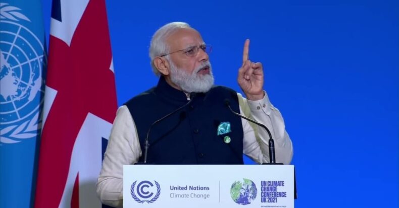 PM Modi at the COP26: India will Achieving Net-Zero by 2070