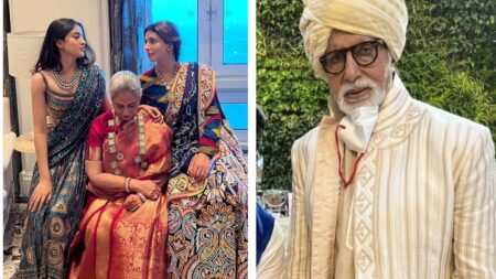 Royal look of Bachchan family in Krishna Shah & Anmol Ambani's wedding