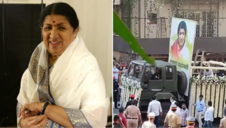 Late Lata Mangeshkar was cremated with full state honours