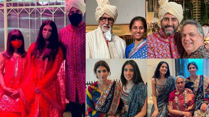 Royal look of Bachchan family in Krishna Shah & Anmol Ambani's wedding 
