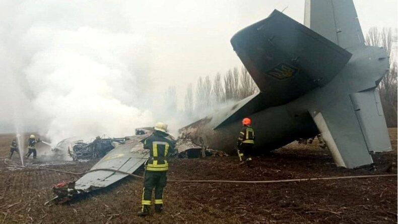 Ukraine -War-russian-plane-shot-down