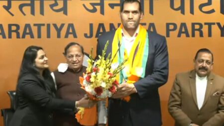 Former WWE star The Great Khali joins Bhartiya Janata Party