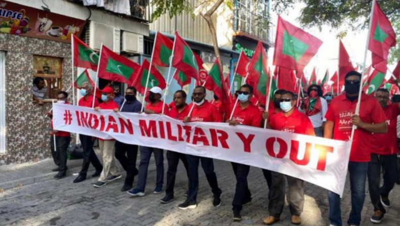 Former Maldivian President campaigns against 'India out' 