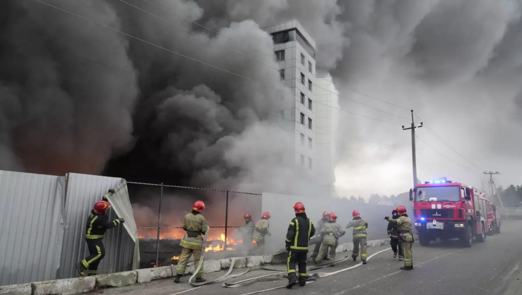 Zaporizhzhia nuclear power plant in Ukraine on Fire 