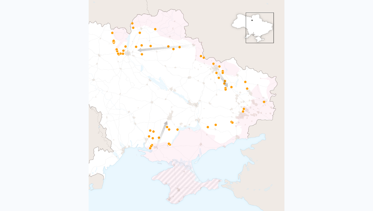 Maps: Tracking the Russian Invasion of Ukraine