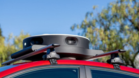 To develop self-driving technology, Toyota uses inexpensive cameras.
