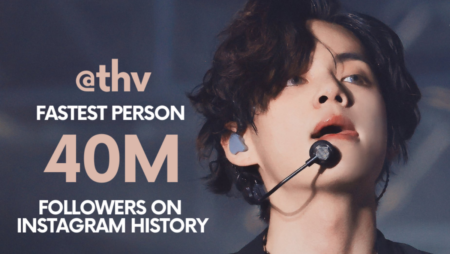 BTS Kim Taehyung has reached 40 million Instagram followers in a timely manner.