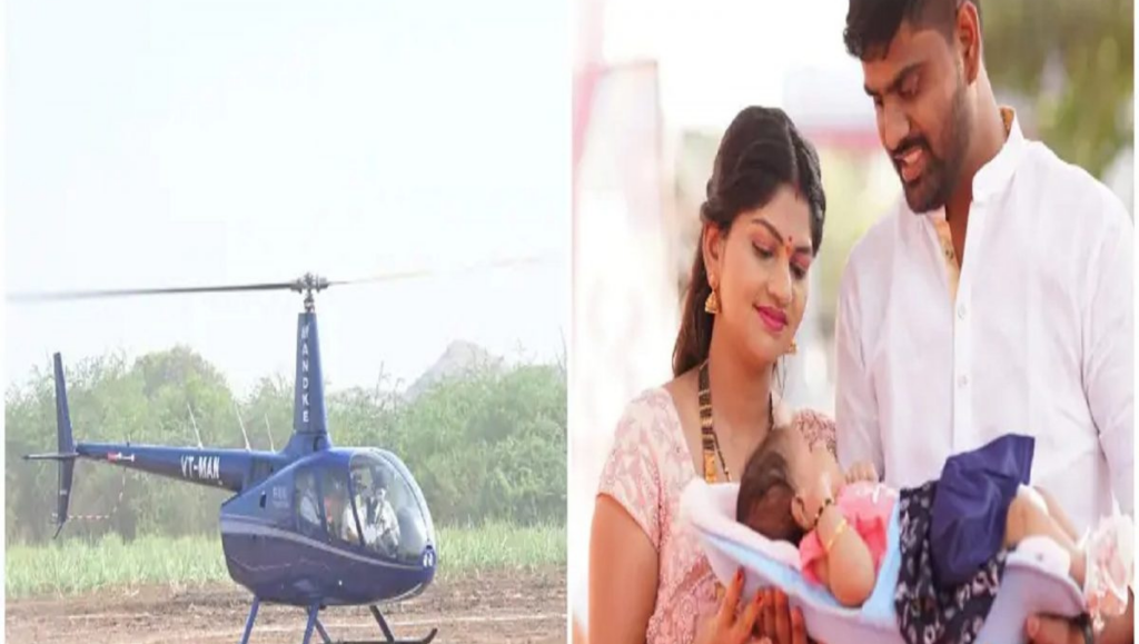 Happy With The Birth Of Girl Child,Family Brings Baby Home In Chopper