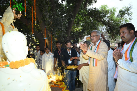 CM Baghel Opens N Café Named After The Epic Ramayana