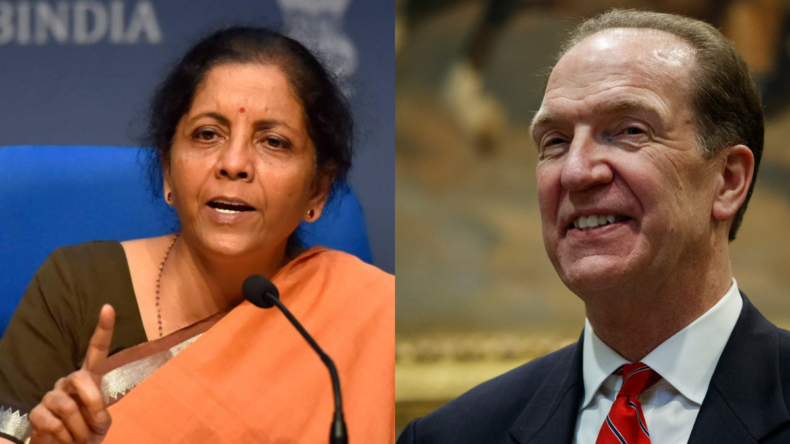 Union Finance Minister Nirmala Sitharaman met with World Bank President David Malpass