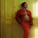 Rihanna flaunts her baby bump in a recent photoshoot with Vogue