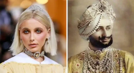 Emma Chamberlain wore the Maharaja of Patiala's diamond choker