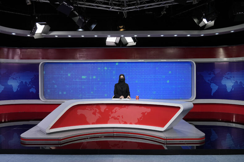 Taliban enforces face coverings for female news anchors