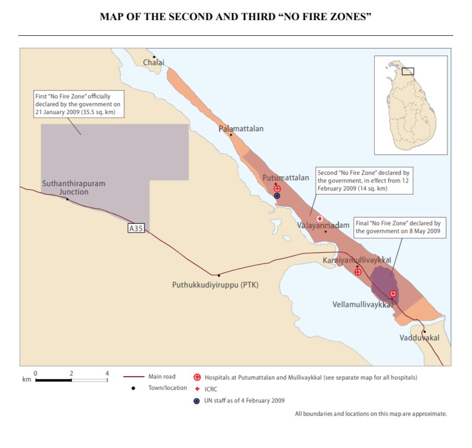 Mullivaikal massacre and NFZ map 