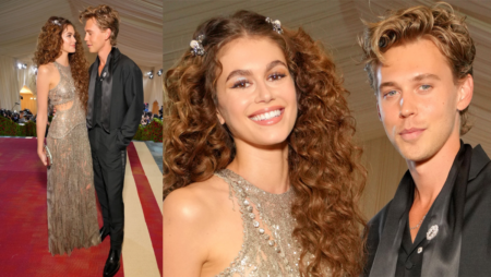Austin Butler Of "Elvis" And Supermodel Kaia Gerber Of "Supermodel" Made Their Formal Red-carpet Debut As A Pair At The 2022 Met Gala.
