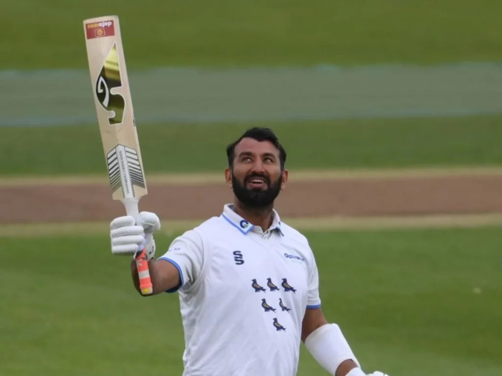 Cheteshwar Pujara Hits the Third Hundred in Three County Championship Matches