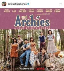 Teaser out for Archies, Starring Khushi Kapoor, Suhana Khan, Agastya Nanda  - Asiana Times