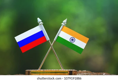Russia-India flag images