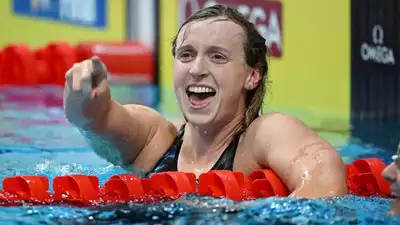Ledecky Captures her second gold while breaking Ceccon's record