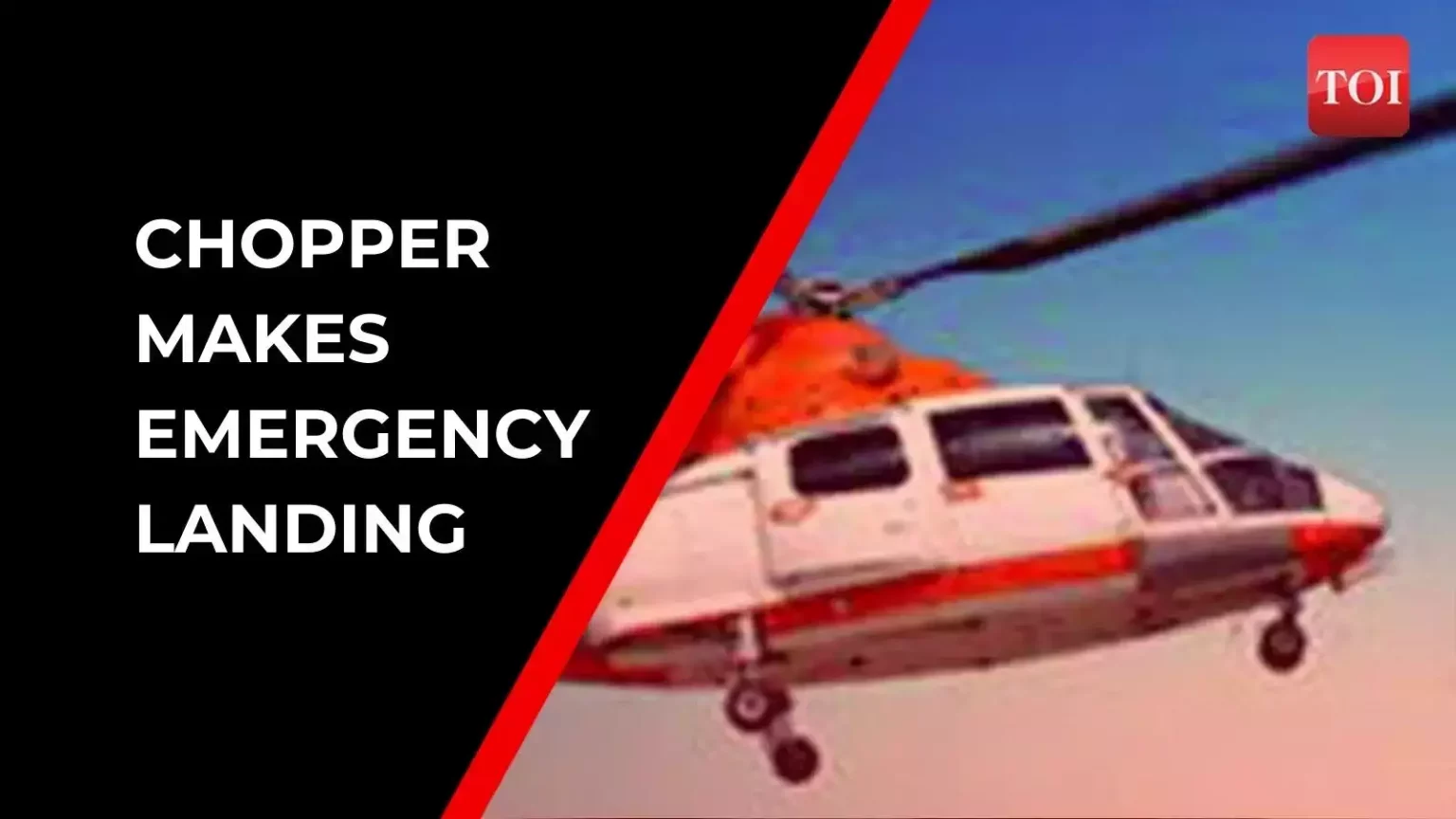 ONGC chopper makes emergency landing in Arabian Sea, all rescued.