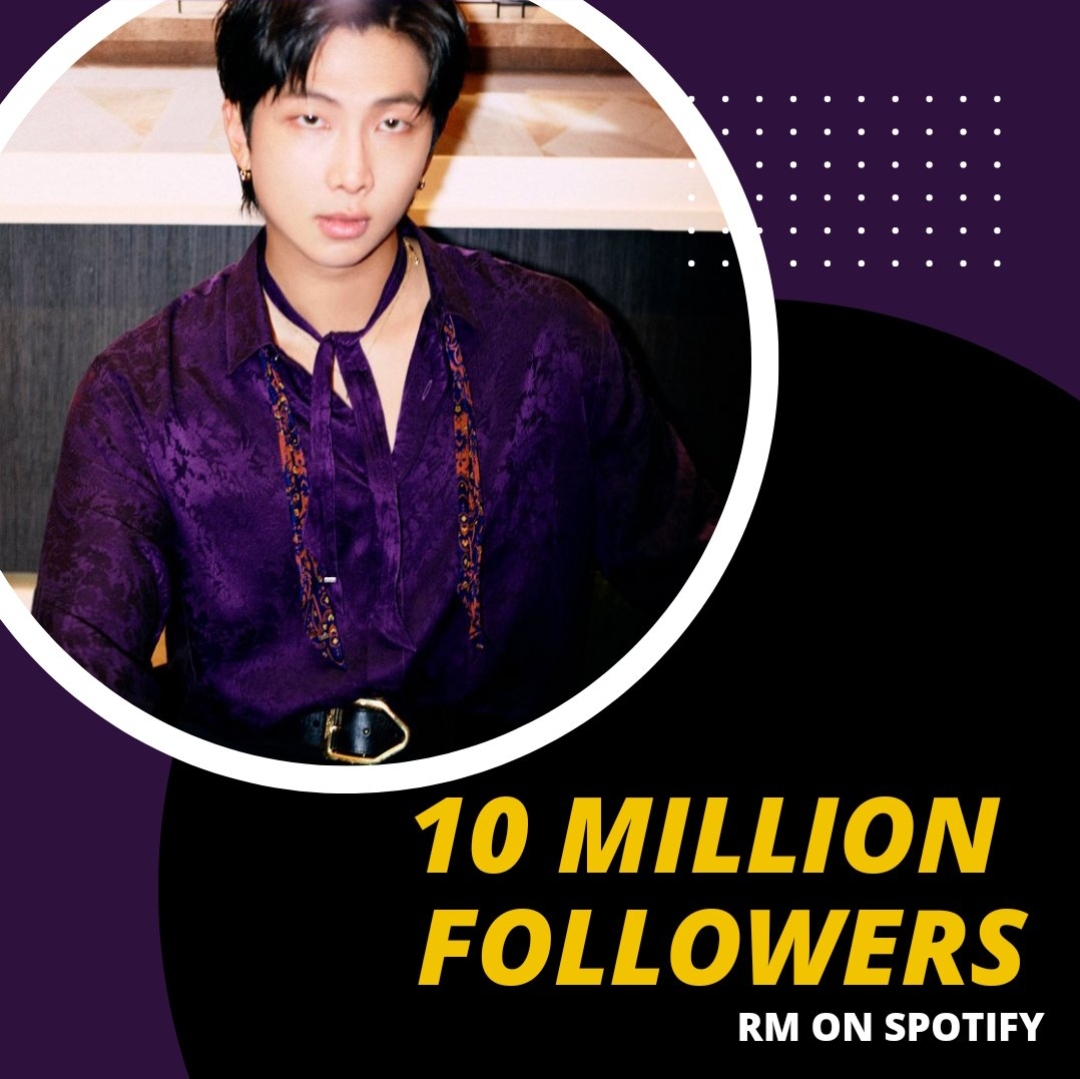 BTS Leader RM Achieves 10 Million Followers on Spotify!