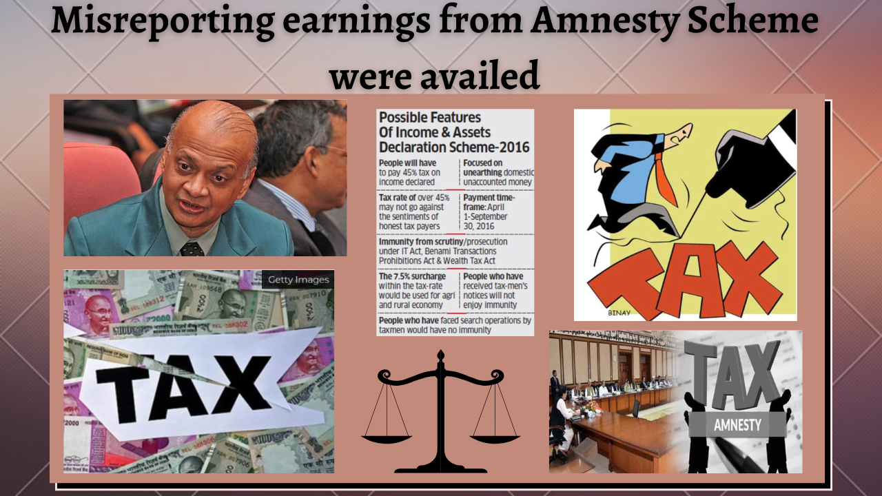 Availed misreporting earnings from Amnesty scheme by Justice Arijit Pasayat