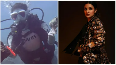 Parineeti Chopra collects garbage pieces while scuba diving got praised by fans