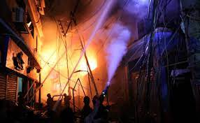 Explosion at Chemical warehouse in Bangladesh.