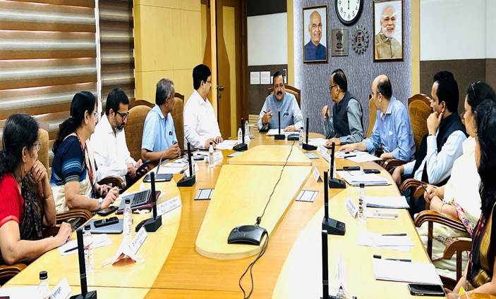Union Minister Dr Jitendra Singh chairs the 5th joint meeting of 6 Science Ministries