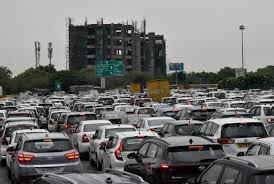 Massive Traffic Jams in Delhi