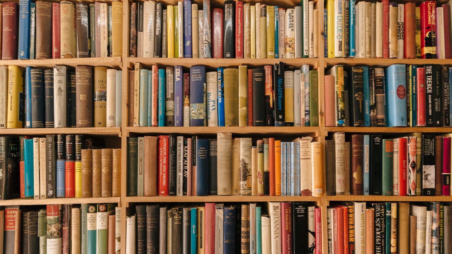 self-help books in shelf
