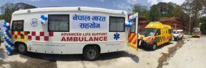 India gifted ambulances to Nepal