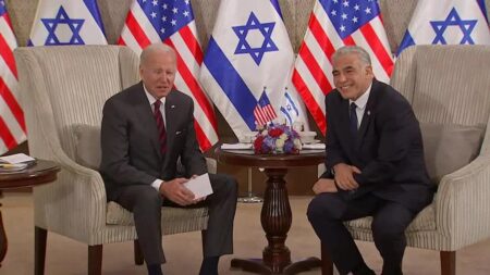 US President Biden with Yair Lapid