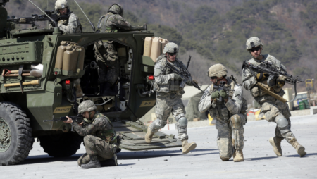 US holds military drills in South Korea.