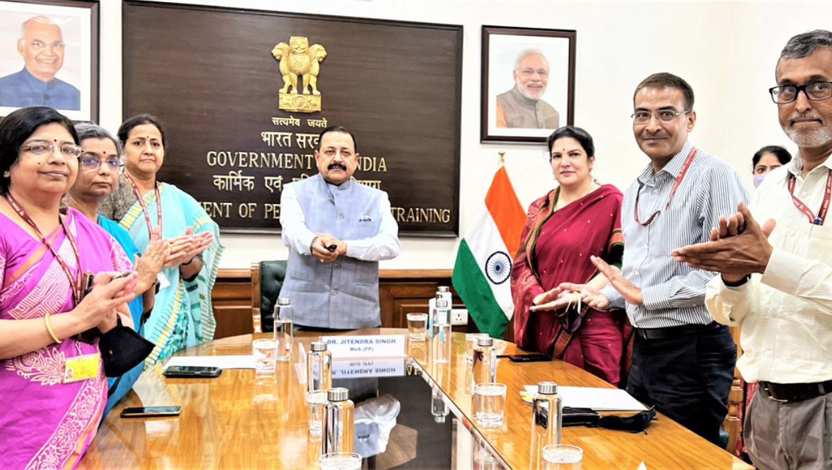 Union Minister Dr. Jitendra Singh meeting with 6 ministries