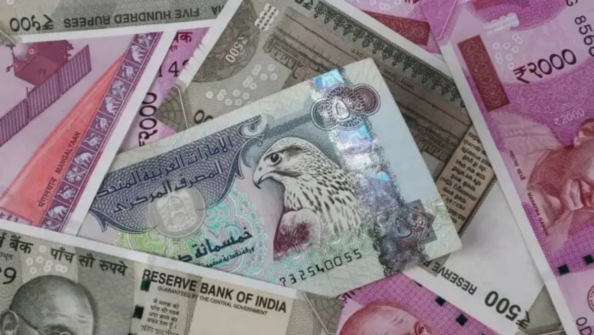 dirhams and rupees