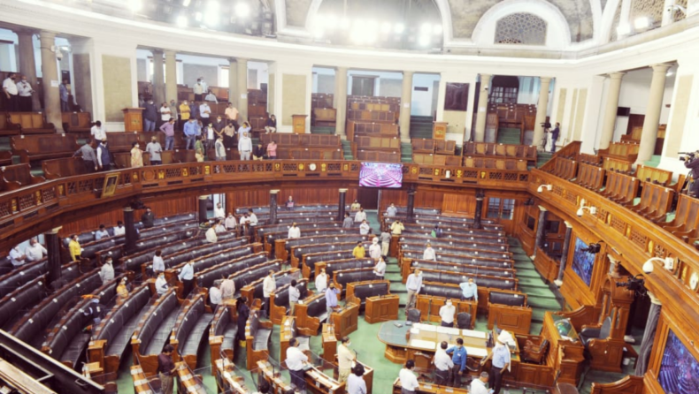 Live updates from the Monsoon Session of Parliament: Congress MPs walk out as the Lok Sabha reconvenes; the Rajya Sabha convenes amidst further chanting