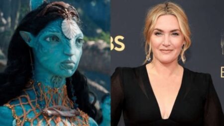 Kate Winslet as Na'vi warrior in Avatar 2