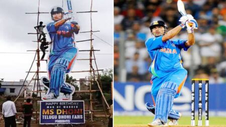 Happy Birthday, MS Dhoni: The Legend Turns 41 and fans celebrated with a 41 feet high cut-out! - Asiana Times