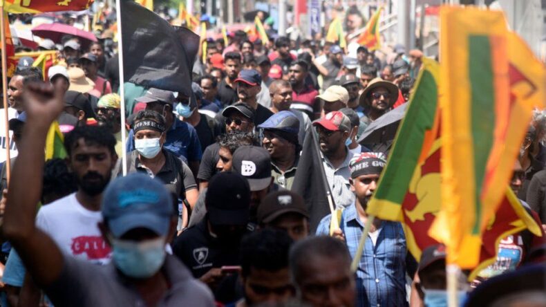 Protesters storm President Gotabaya Rajapaksa's residence in Sri Lanka.