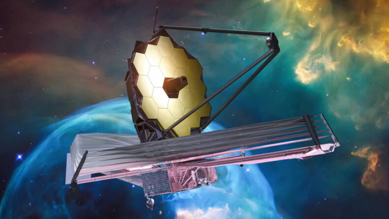 James Webb Telescope features the first image of distant universe.