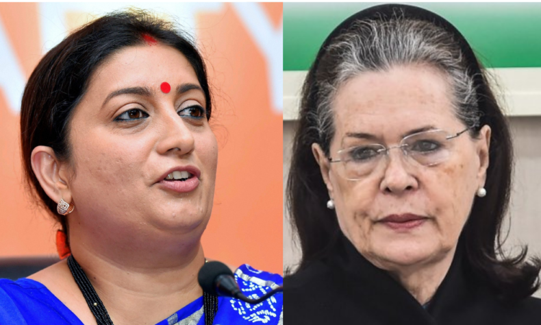 Congress and opposition accuse Smriti Irani, BJP MPs of heckling Sonia Gandhi