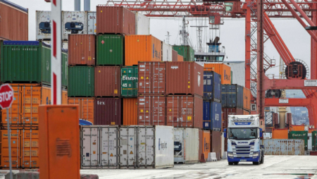 An 18-months low in supply chain stress was reached in July