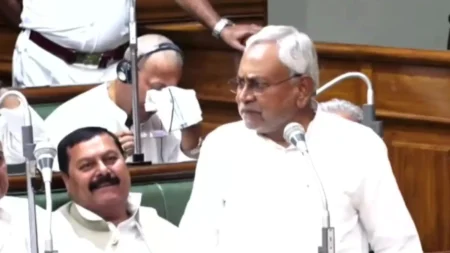 Nitish Kumar wins floor test in assembly