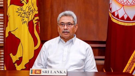The running president of Sri Lanka. - Asiana Times