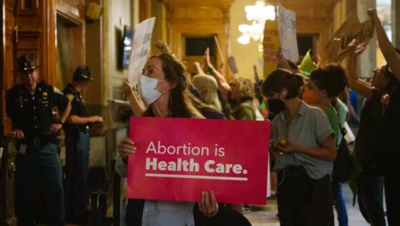 Post Roe vs Wade Indiana becomes the first state to ban abortion
