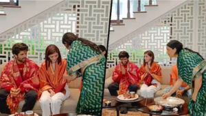 Vijay Deverakonda and Ananya Pandey had a pooja at Vijay's house in Hyderabad